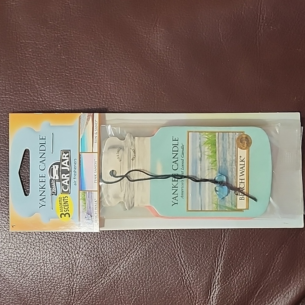 Yankee Candle | Car Jar 3 Pack Beach Walk, Pink Sands And Sun & Sand NWT